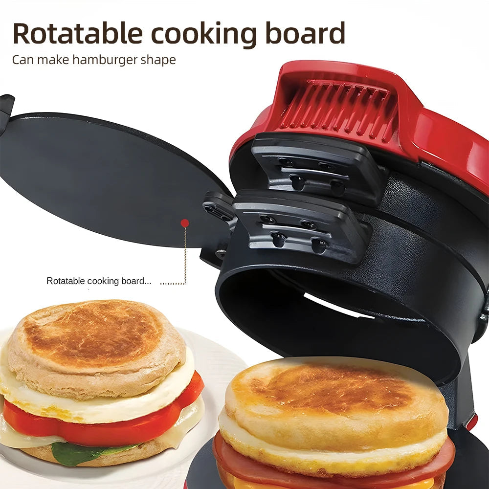 All-in-One Breakfast Maker โ Sandwich, Burger & Egg Cooker with Non-Stick Surface