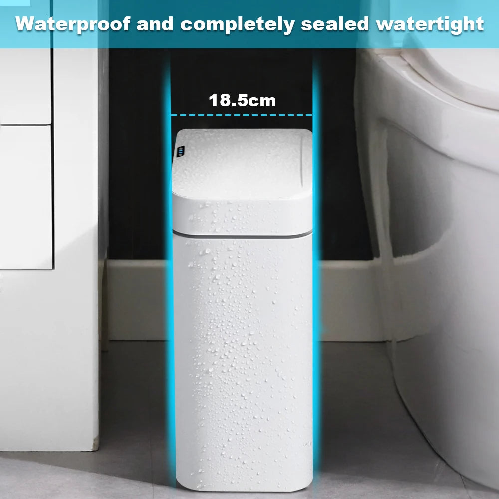 15L/18L Smart Sensor Trash Can โ Automatic, Waterproof Waste Bin for Bathroom & Kitchen