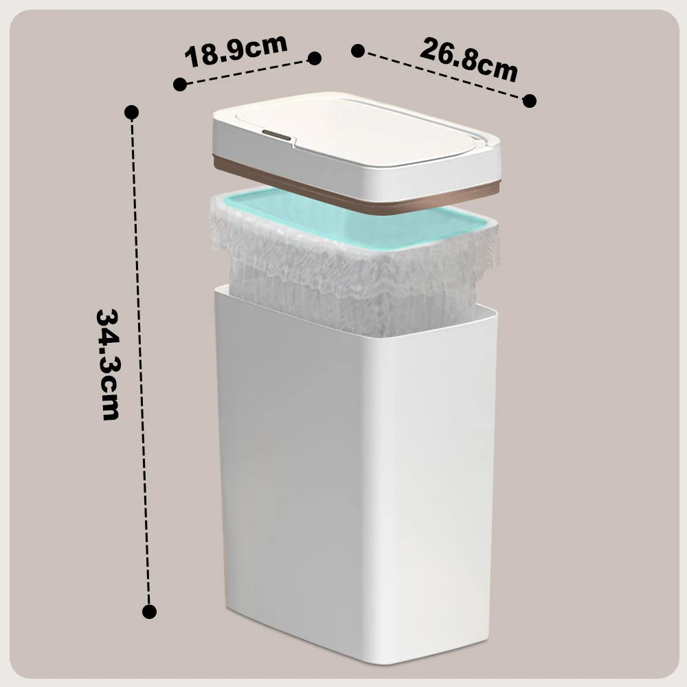 15L/18L Smart Sensor Trash Can โ Automatic, Waterproof Waste Bin for Bathroom & Kitchen