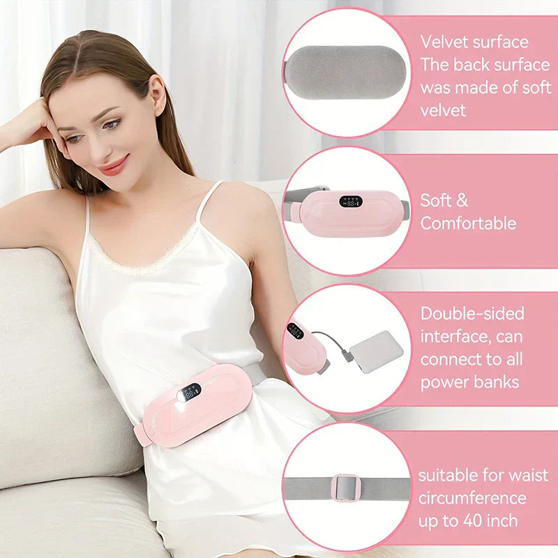 Period Heating Pad for Cramps Massage | وسادة تدفئة لتخفيف التشنجات أثناء الدورة الشهرية